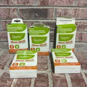 microwave steam sterilizer bags 5 bags each pack